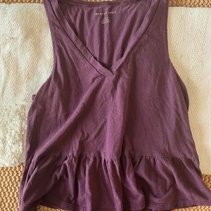 American eagle medium purple tank top